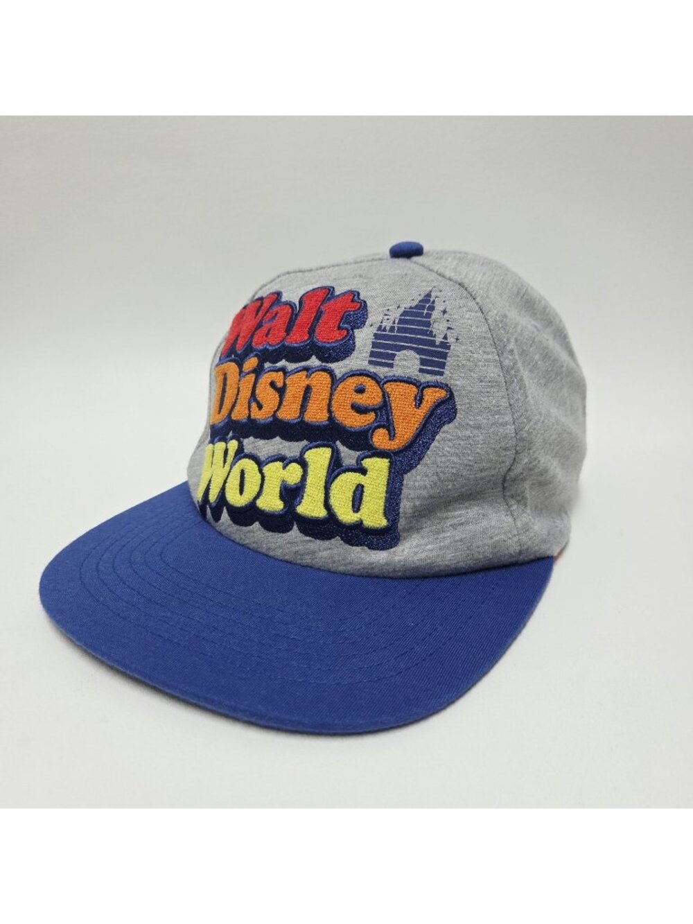 Walt Disney World Retro 1971 Grey Flat Bill Hat Baseball Snapback Cap Adult OSFM